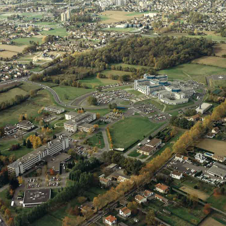 Vue aérienne de l'Hôpital de Pau
